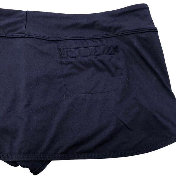 Athleta Tidal Swim Skirt Navy Blue Medi Size Large - Picture 7 of 13